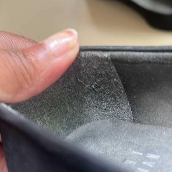 Stuart Weiztman black suede wedge shoe - Picture 8 of 9